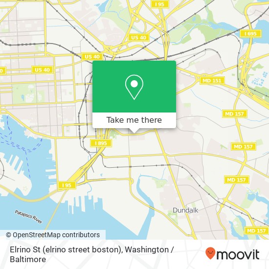 Elrino St (elrino street boston), Baltimore, MD 21224 map
