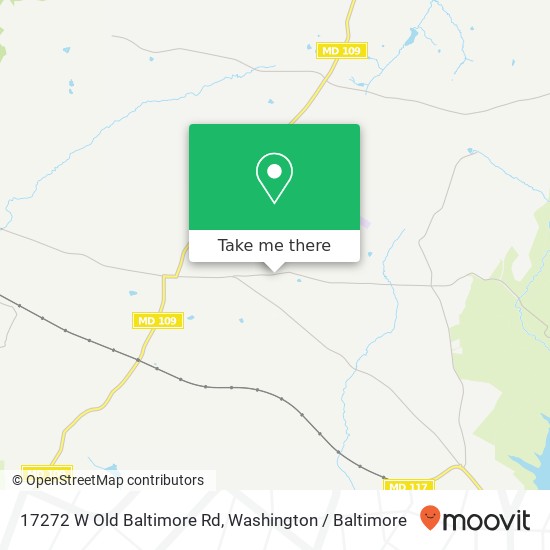 Mapa de 17272 W Old Baltimore Rd, Boyds, MD 20841