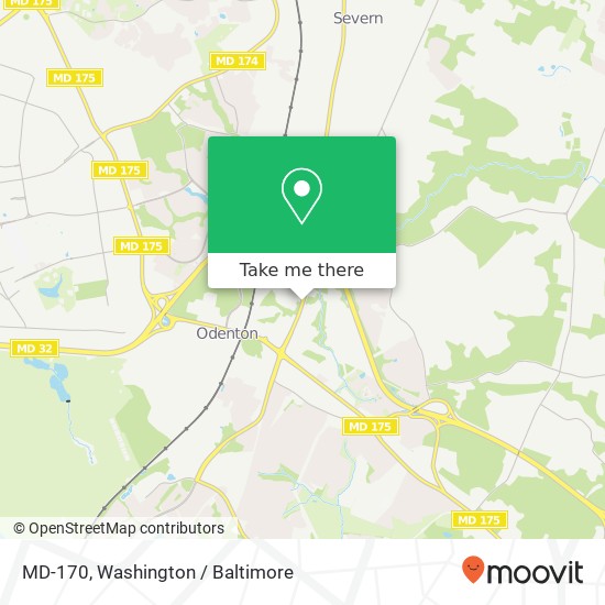 Mapa de MD-170, Odenton, MD 21113