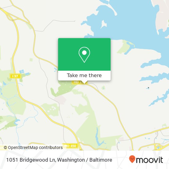 Mapa de 1051 Bridgewood Ln, Annapolis, MD 21401