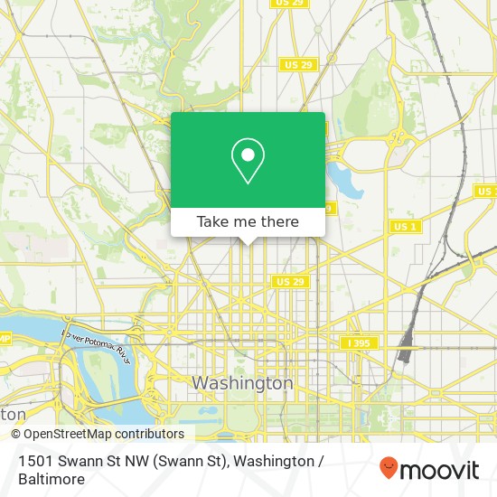 1501 Swann St NW (Swann St), Washington, DC 20009 map