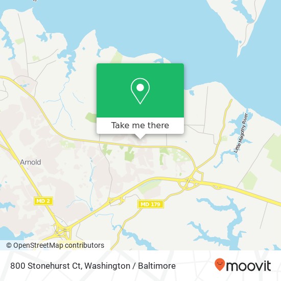 800 Stonehurst Ct, Annapolis, MD 21409 map