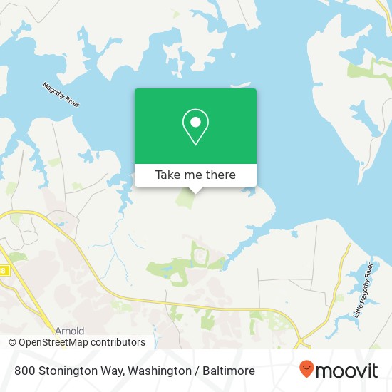 Mapa de 800 Stonington Way, Arnold, MD 21012