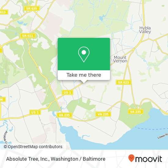 Mapa de Absolute Tree, Inc., 8601 Richmond Hwy