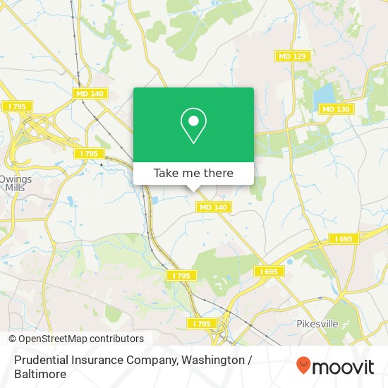 Prudential Insurance Company, 2 Park Center Ct map