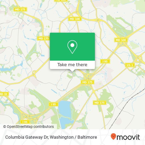 Mapa de Columbia Gateway Dr, Columbia, MD 21046
