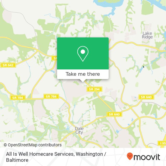 All Is Well Homecare Services, 13198 Centerpointe Way map