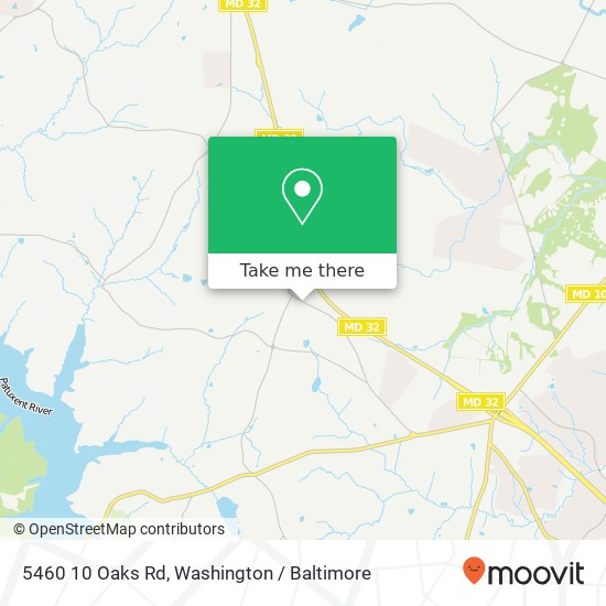 Mapa de 5460 10 Oaks Rd, Clarksville, MD 21029