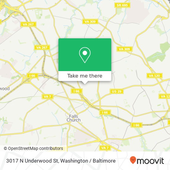 3017 N Underwood St, Arlington, VA 22213 map