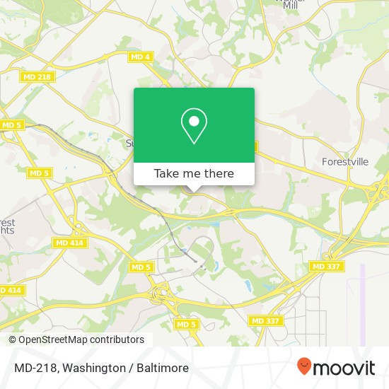 MD-218, Suitland (SUITLAND), MD 20746 map