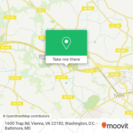 1600 Trap Rd, Vienna, VA 22182 map