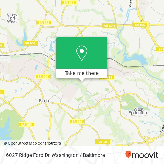 6027 Ridge Ford Dr, Burke, VA 22015 map