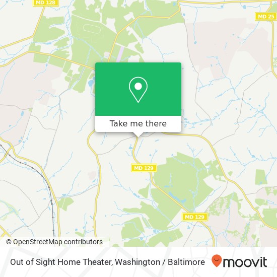 Mapa de Out of Sight Home Theater, 12149 Park Heights Ave