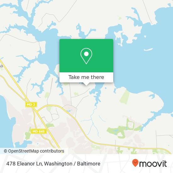 Mapa de 478 Eleanor Ln, Arnold, MD 21012