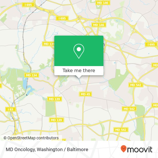 MD Oncology, 7505 Osler Dr map
