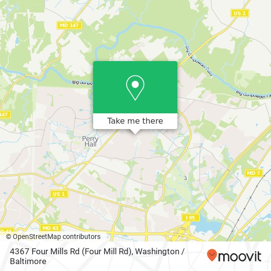 4367 Four Mills Rd (Four Mill Rd), Nottingham, MD 21236 map