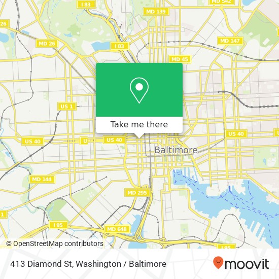 413 Diamond St, Baltimore, MD 21201 map