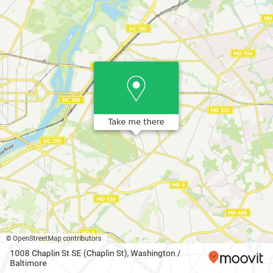 1008 Chaplin St SE (Chaplin St), Washington, DC 20019 map