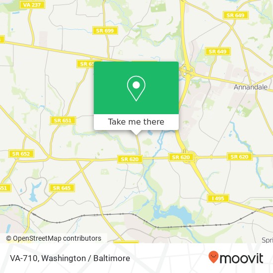 Mapa de VA-710, Annandale, VA 22003