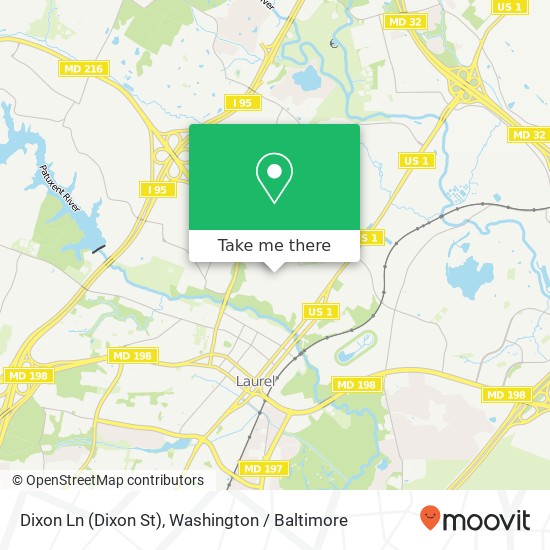 Dixon Ln (Dixon St), Laurel, MD 20723 map