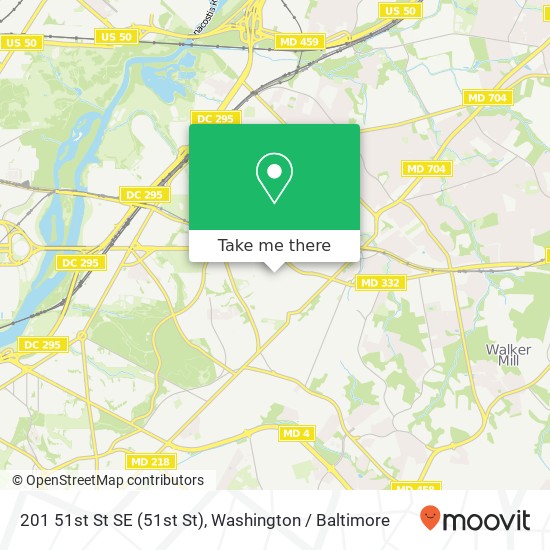 201 51st St SE (51st St), Washington, DC 20019 map