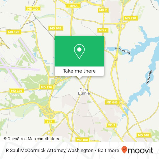 Mapa de R Saul McCormick Attorney, 7419 Baltimore Annapolis Blvd