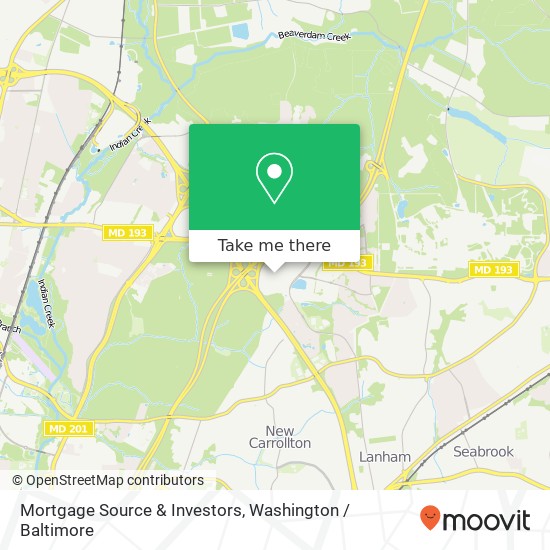 Mapa de Mortgage Source & Investors, 7500 Greenway Center Dr