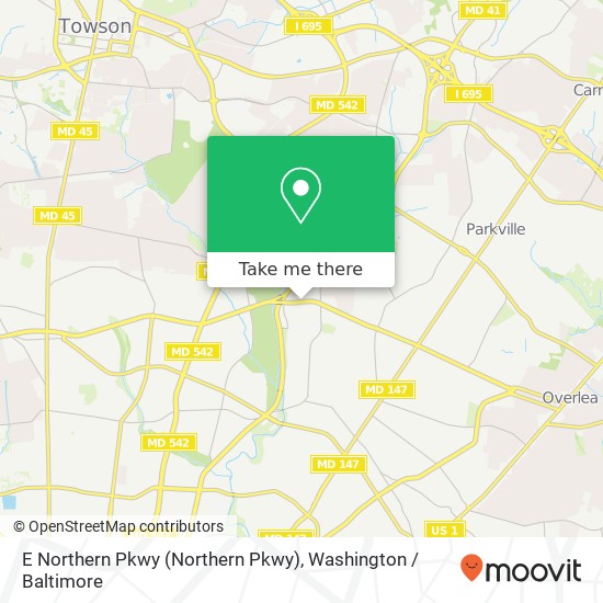 E Northern Pkwy (Northern Pkwy), Parkville, MD 21234 map