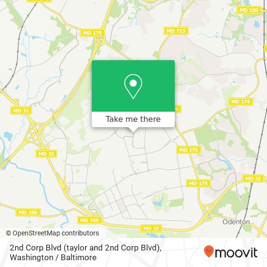 2nd Corp Blvd (taylor and 2nd Corp Blvd), Fort Meade, MD 20755 map