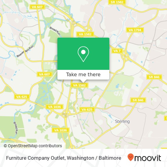 Furniture Company Outlet, 21586 Atlantic Blvd map