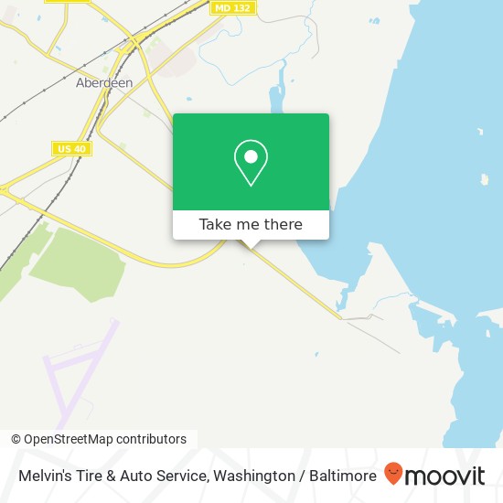 Melvin's Tire & Auto Service, Raritan Ave map