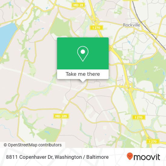 8811 Copenhaver Dr, Potomac, MD 20854 map