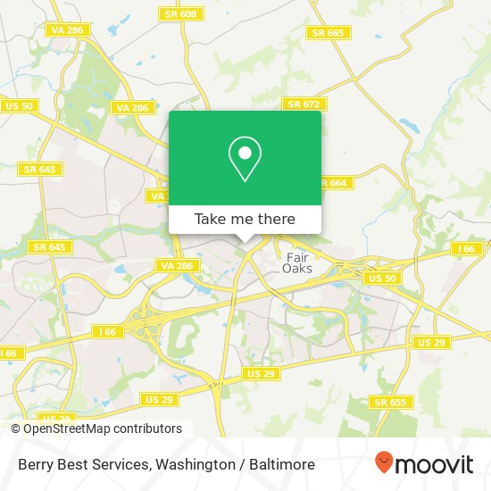 Mapa de Berry Best Services, 12210 Fairfax Towne Ctr