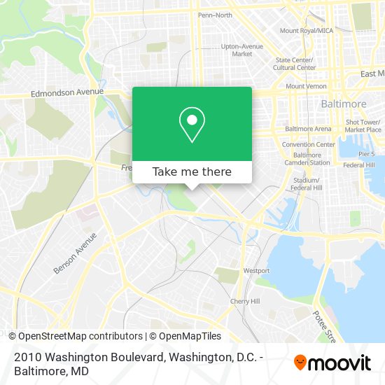 Mapa de 2010 Washington Boulevard