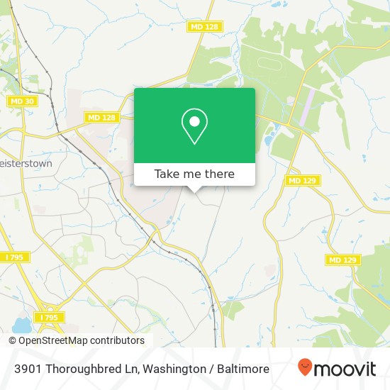 3901 Thoroughbred Ln, Owings Mills, MD 21117 map