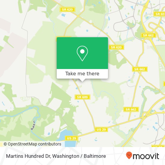 Mapa de Martins Hundred Dr, Centreville, VA 20120