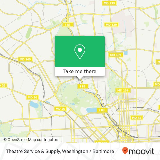 Theatre Service & Supply, 1792 Union Ave map