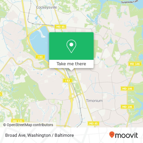 Broad Ave, Lutherville Timonium, MD 21093 map