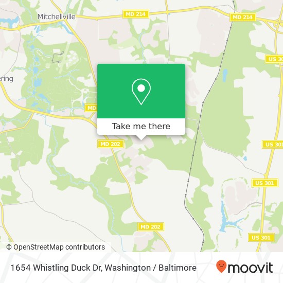 1654 Whistling Duck Dr, Upper Marlboro, MD 20774 map