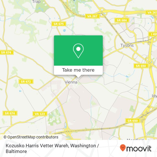 Mapa de Kozusko Harris Vetter Wareh, 130 Park St SE