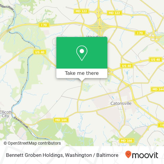 Bennett Groben Holdings, 728 N Rolling Rd map