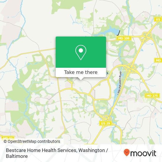 Mapa de Bestcare Home Health Services, 10451 Twin Rivers Rd