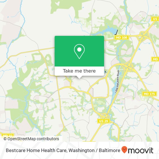 Mapa de Bestcare Home Health Care, 10451 Twin Rivers Rd