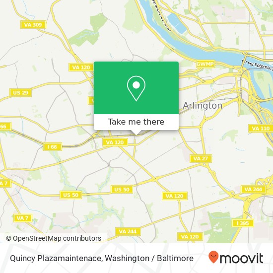 Mapa de Quincy Plazamaintenace, 3900 Fairfax Dr