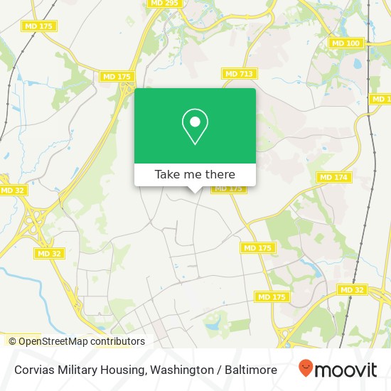 Mapa de Corvias Military Housing, 3563 Endl Ct