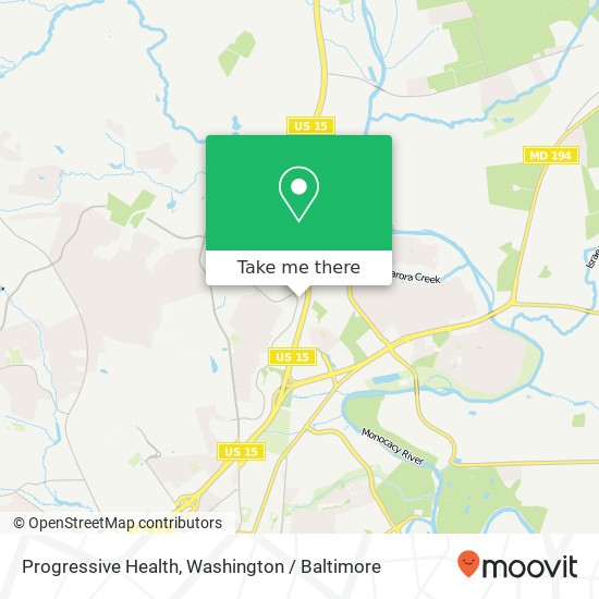 Mapa de Progressive Health, 46 Thomas Johnson Dr