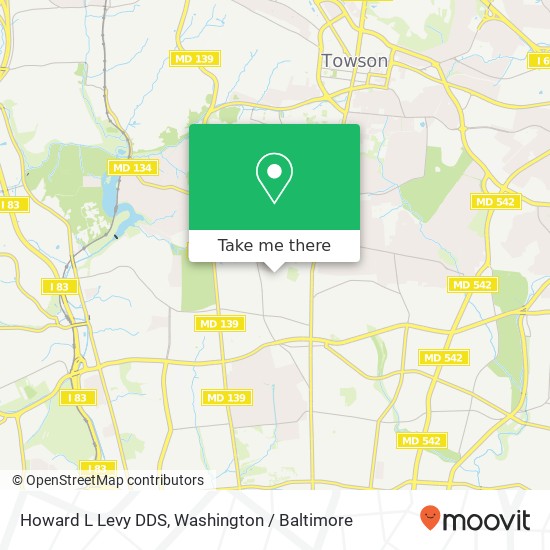 Howard L Levy DDS, 214 Midhurst Rd map