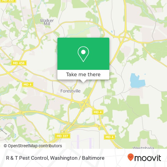 Mapa de R & T Pest Control, 8057 Cryden Way