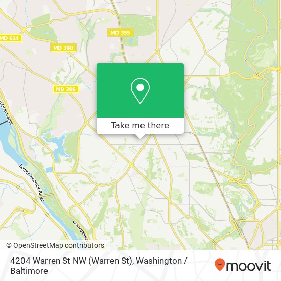 Mapa de 4204 Warren St NW (Warren St), Washington, DC 20016