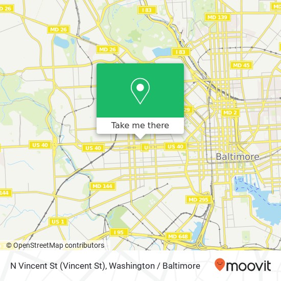 N Vincent St (Vincent St), Baltimore, MD 21223 map